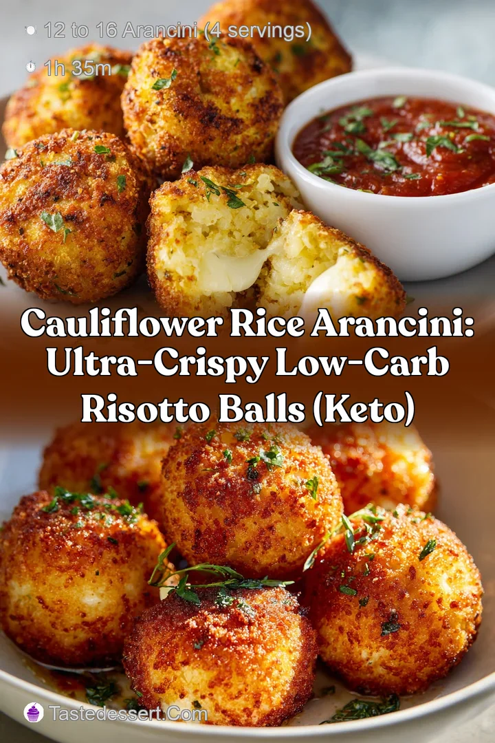 Cauliflower Rice Arancini: Ultra-Crispy Low-Carb Risotto Balls (Keto)