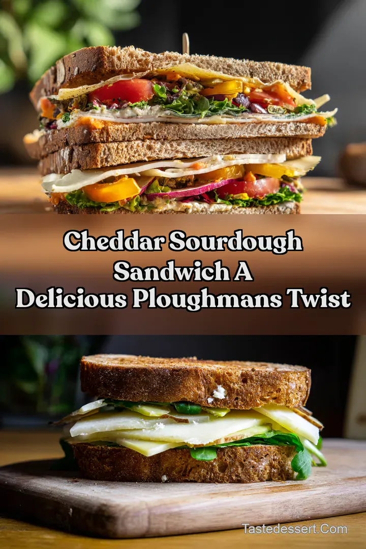 Cheddar Sourdough Sandwich A Delicious Ploughmans Twist