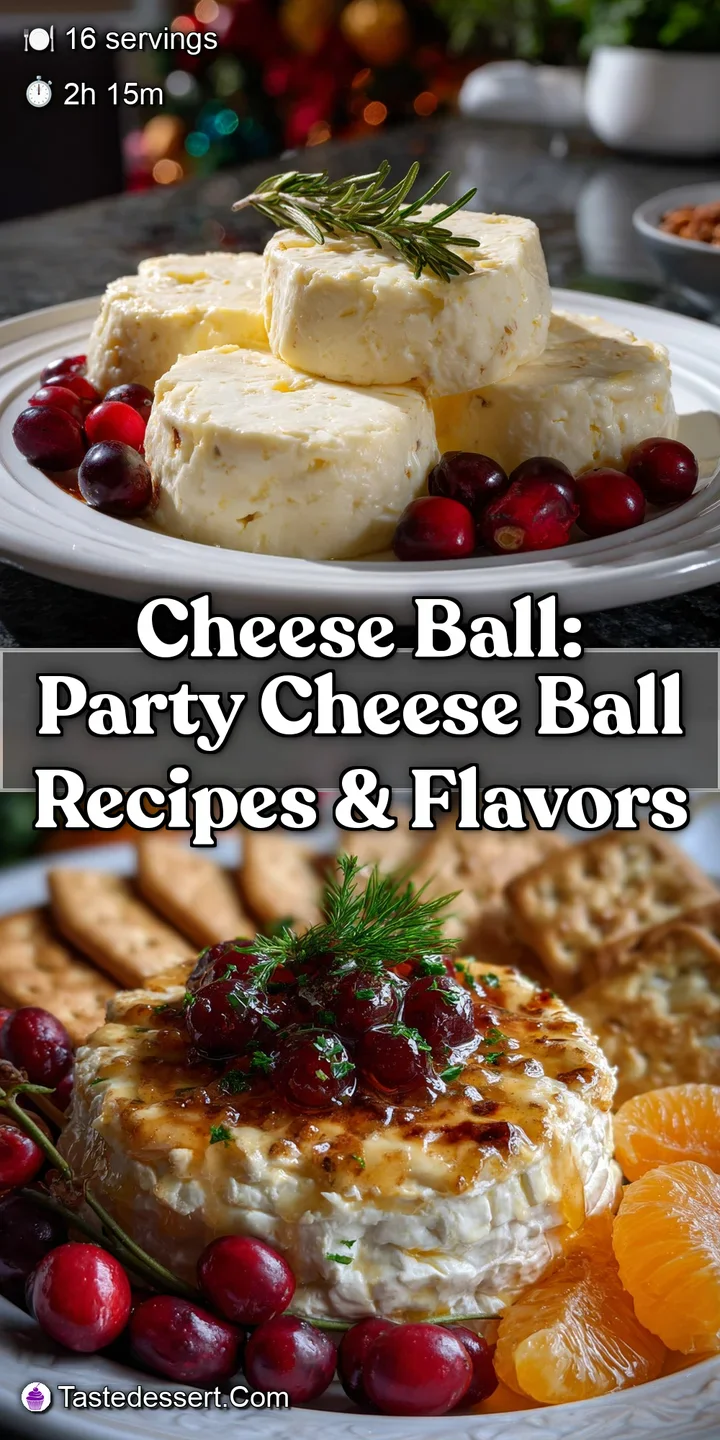 Close-up of a velvety cheese ball, its creamy texture visible, studded with herbs. The enticing aroma promises a delightfu...