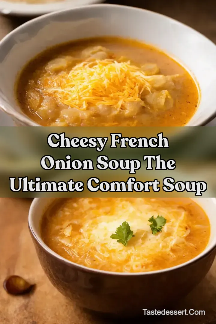Cheesy French Onion Soup The Ultimate Comfort Soup : PIN FOR LATER Cheesy French Onion Soup The Ultimate Comfort Soup