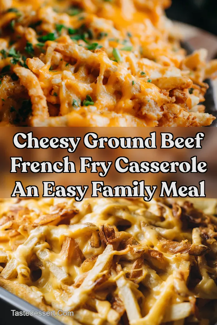 Cheesy Ground Beef French Fry Casserole An Easy Family Meal