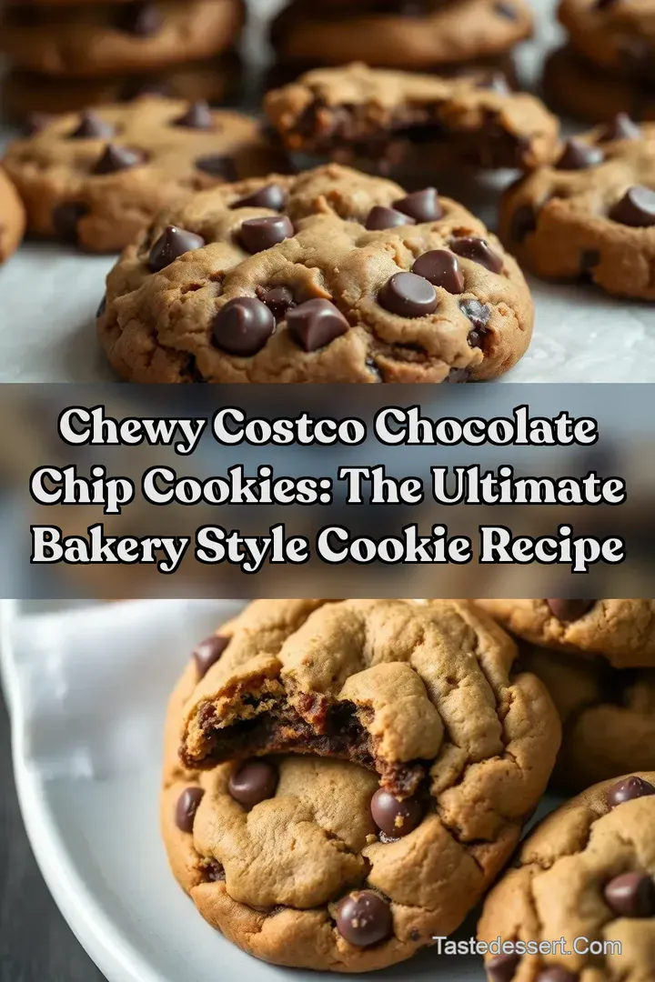 Chewy Costco Chocolate Chip Cookies: The Ultimate Bakery Style Cookie Recipe : PIN FOR LATER Chewy Costco Chocolate Chip Cookies: The Ultimate Bakery Style Cookie Recipe