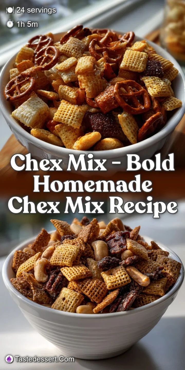 Chex Mix - Bold Homemade Chex Mix Recipe