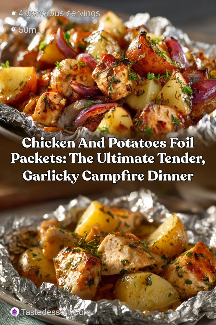 Chicken and Potatoes Foil Packets: The Ultimate Tender Garlicky Campfire Dinner