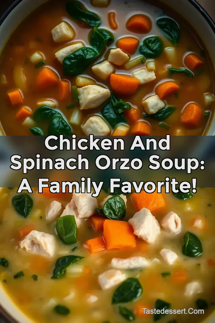 Chicken And Spinach Orzo Soup: A Family Favorite!