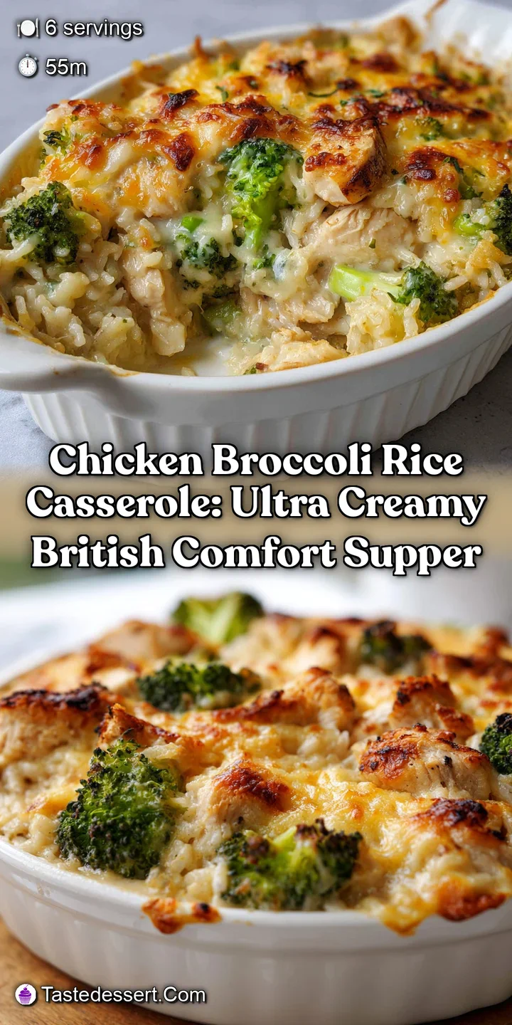 Chicken Broccoli Rice Casserole: Ultra Creamy British Comfort Supper