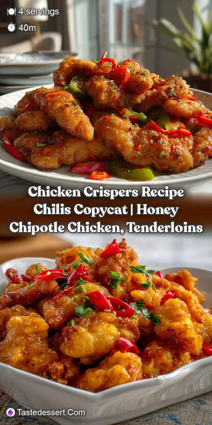 Chicken Crispers Recipe Chilis Copycat | Honey Chipotle Chicken Tenderloins