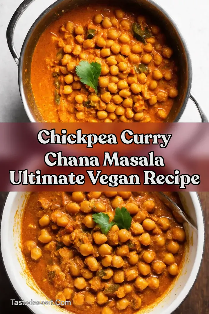 Chickpea Curry Chana Masala Ultimate Vegan Recipe