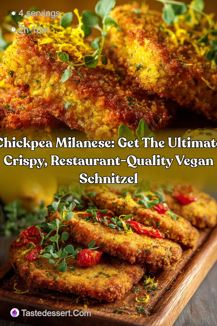 Chickpea Milanese: Get the Ultimate Crispy Restaurant-Quality Vegan Schnitzel