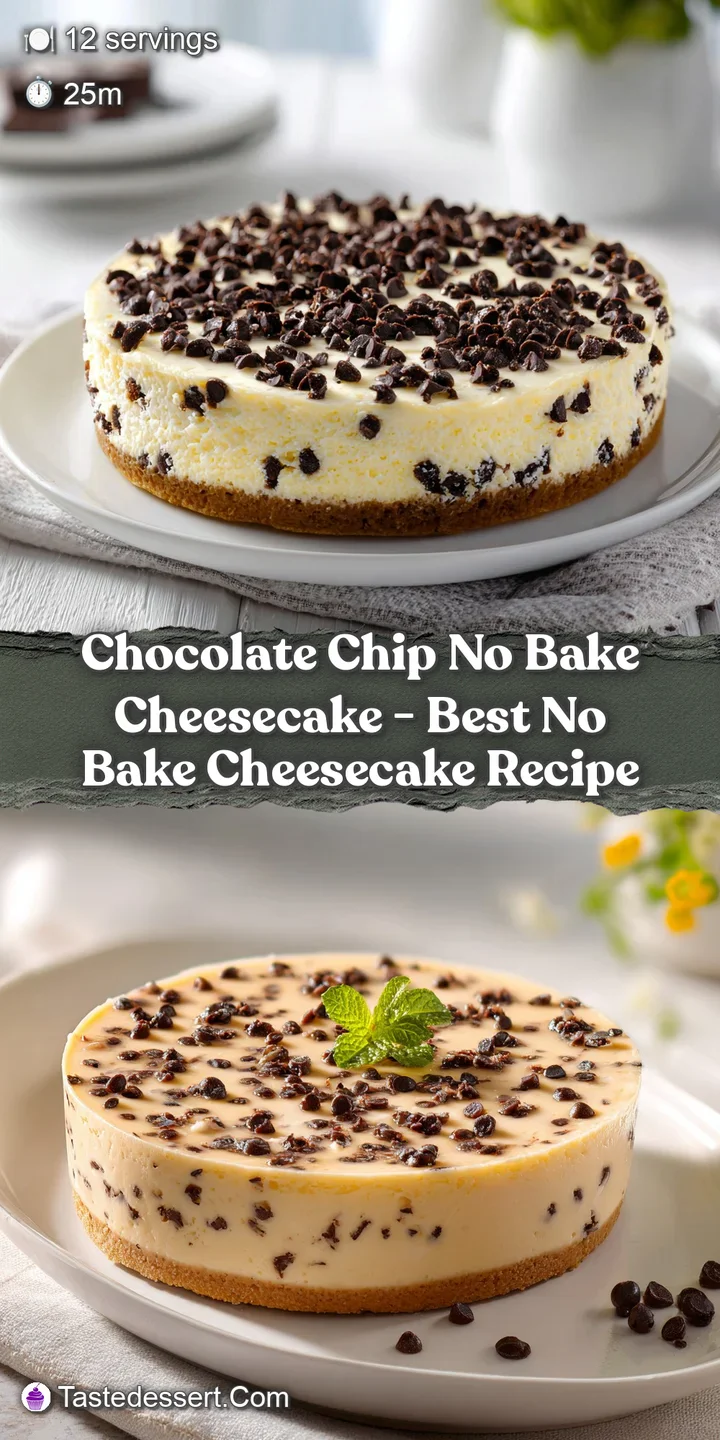 Close-up of a smooth, pale cheesecake surface with melty chocolate chips peeking through.