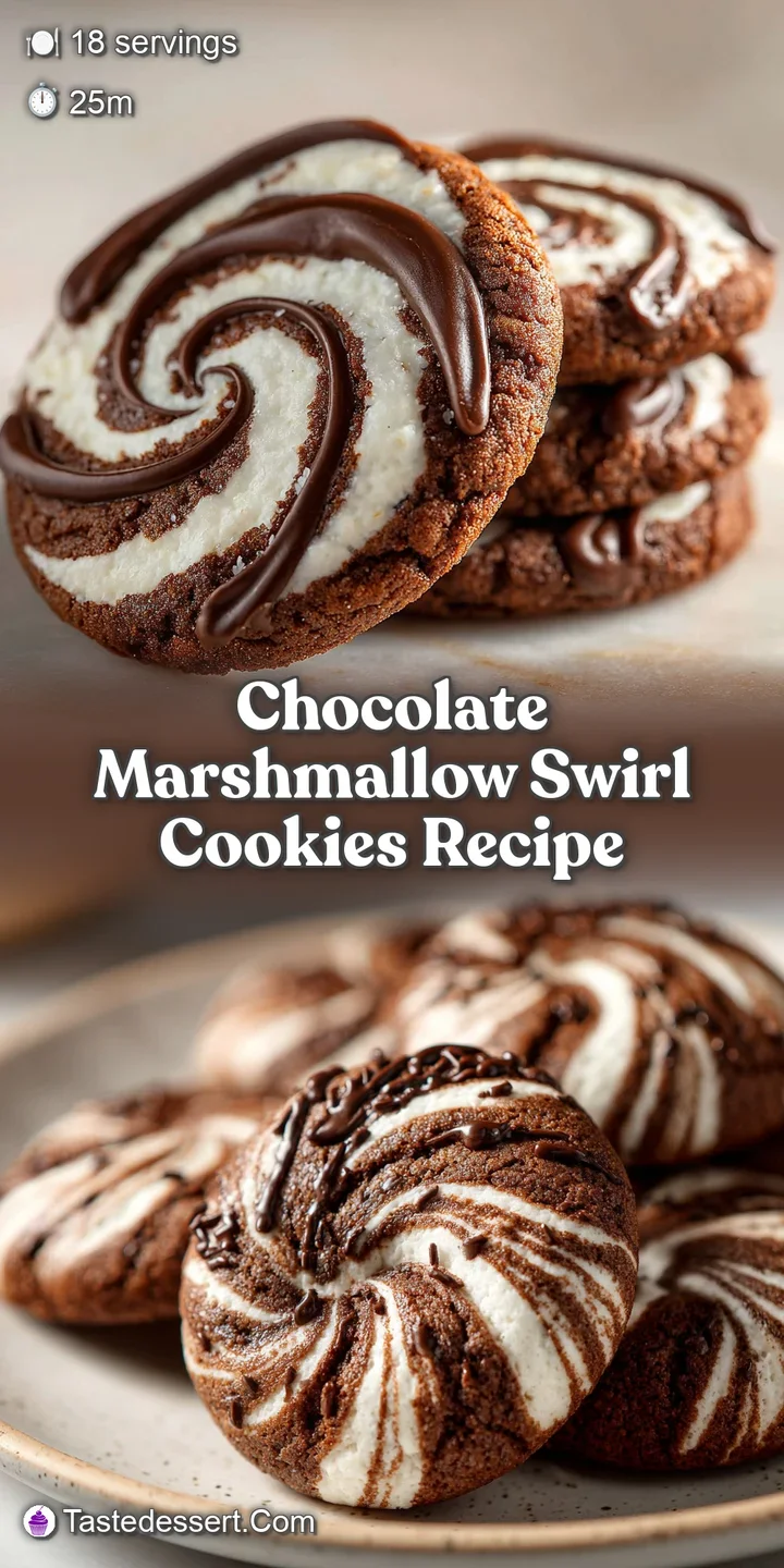 Close-up of a chocolate cookie with toasted marshmallows. Gooey, soft texture with warm, melted chocolate peeking through ...