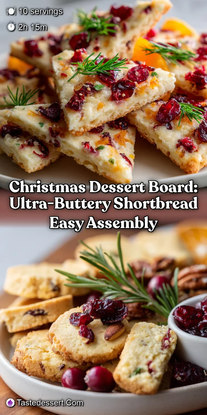Christmas Dessert Board: Ultra-Buttery Shortbread Easy Assembly