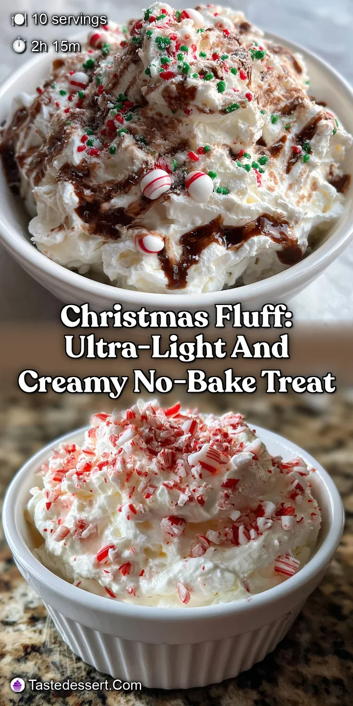 Christmas Fluff: Ultra-Light and Creamy No-Bake Treat
