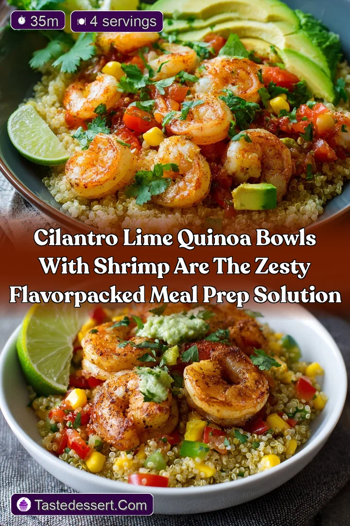 Cilantro Lime Quinoa Bowls with Shrimp are the Zesty FlavorPacked Meal Prep Solution