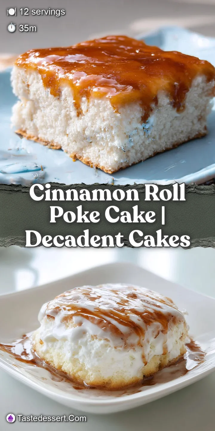 Close-up view of velvety white frosting pooling over a spongy, golden cake with rich brown cinnamon pockets.