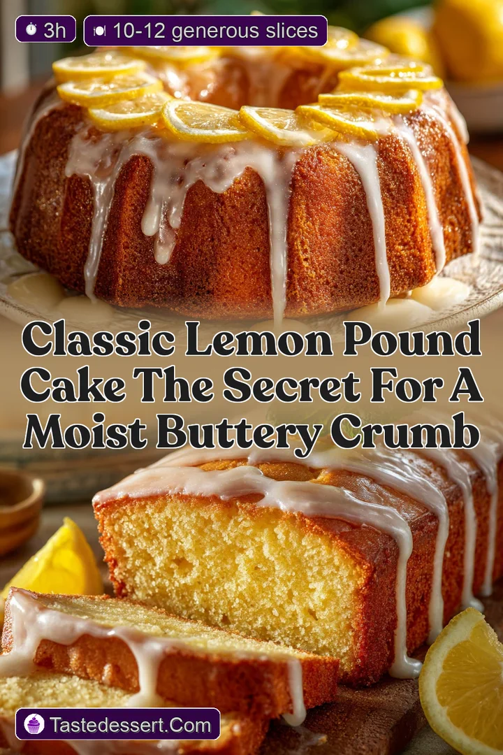 Classic Lemon Pound Cake The Secret for a Moist Buttery Crumb
