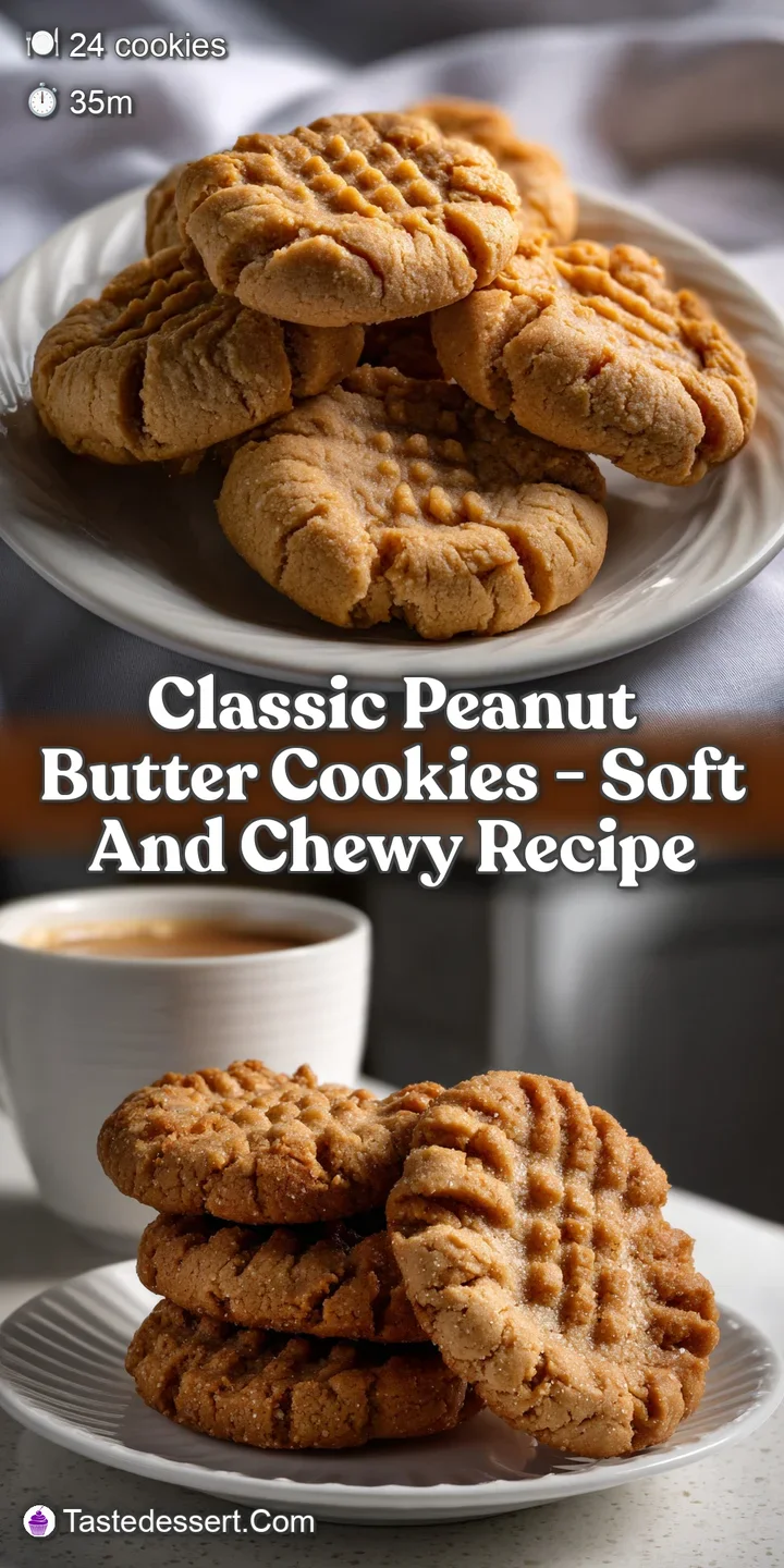 Classic Peanut Butter Cookies - Soft and Chewy Recipe
