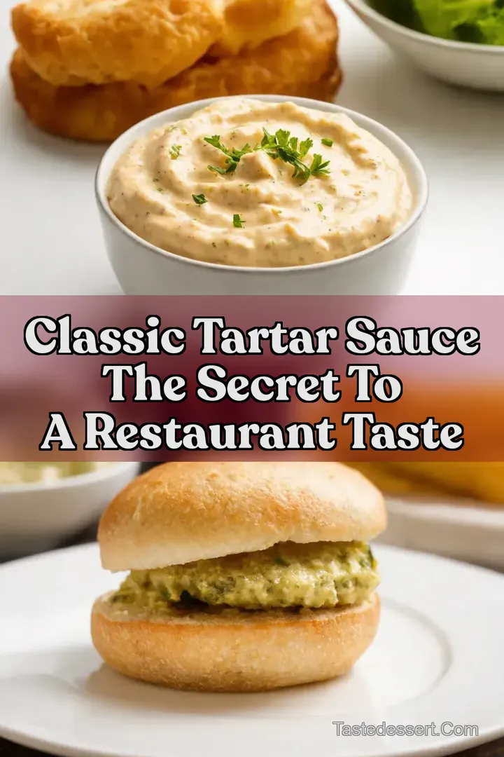 Classic Tartar Sauce The Secret to a Restaurant Taste : PIN FOR LATER Classic Tartar Sauce The Secret to a Restaurant Taste
