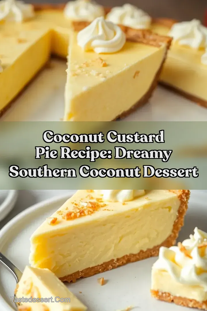 Coconut Custard Pie Recipe: Dreamy Southern Coconut Dessert