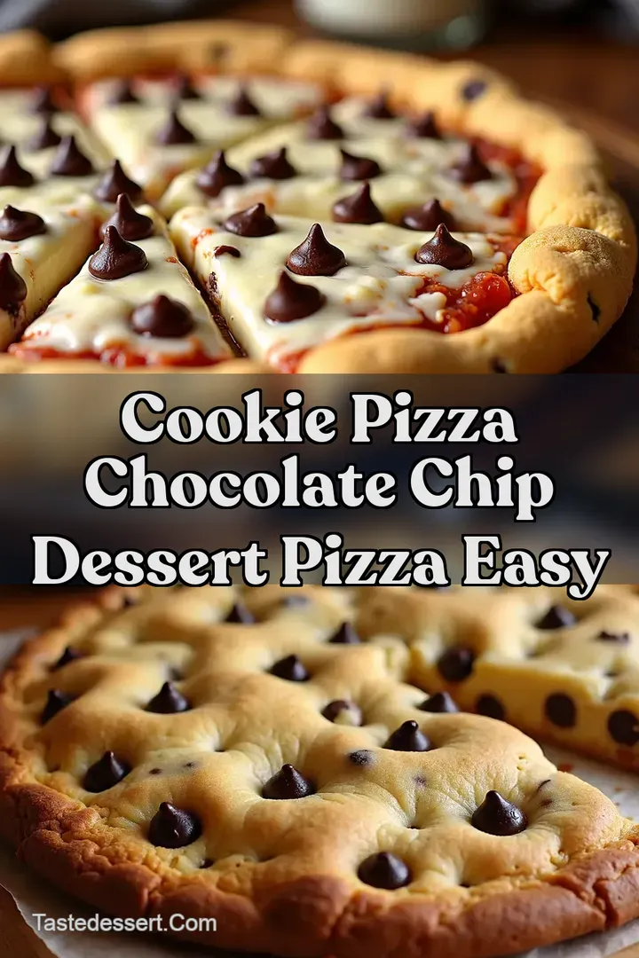 Cookie Pizza Chocolate Chip Dessert Pizza Easy