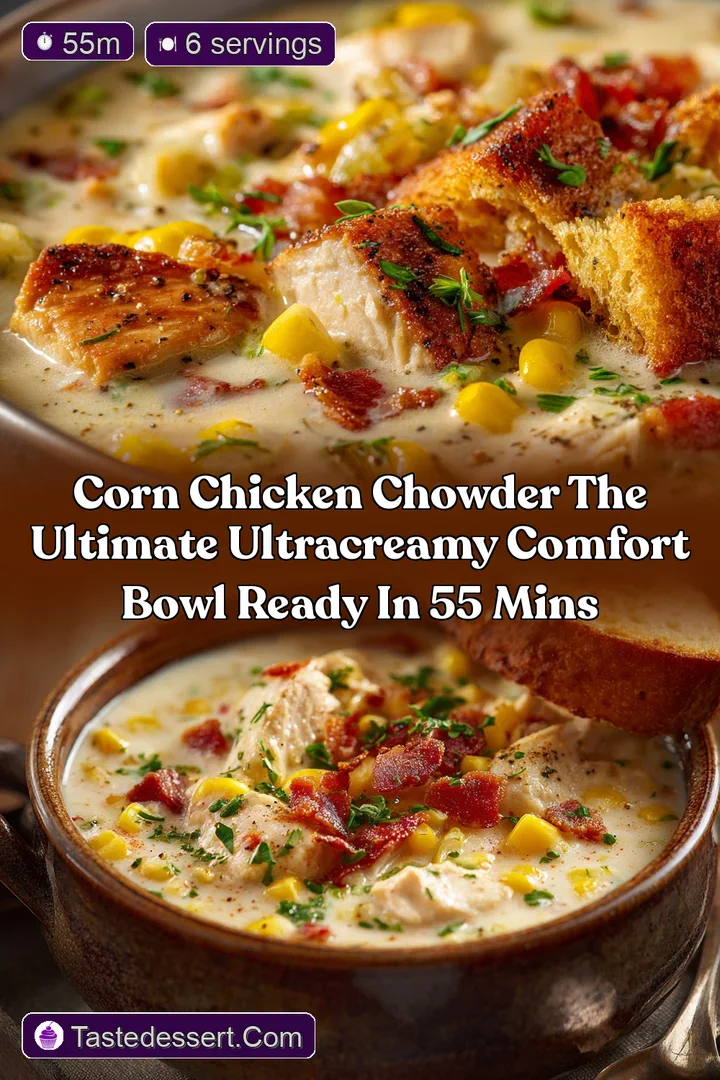 Corn Chicken Chowder The Ultimate UltraCreamy Comfort Bowl Ready in 55 Mins
