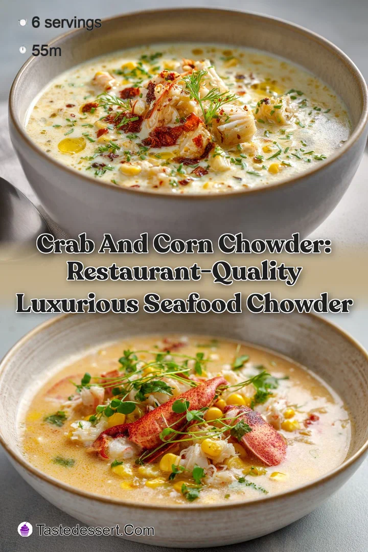 Crab and Corn Chowder: Restaurant-Quality Luxurious Seafood Chowder