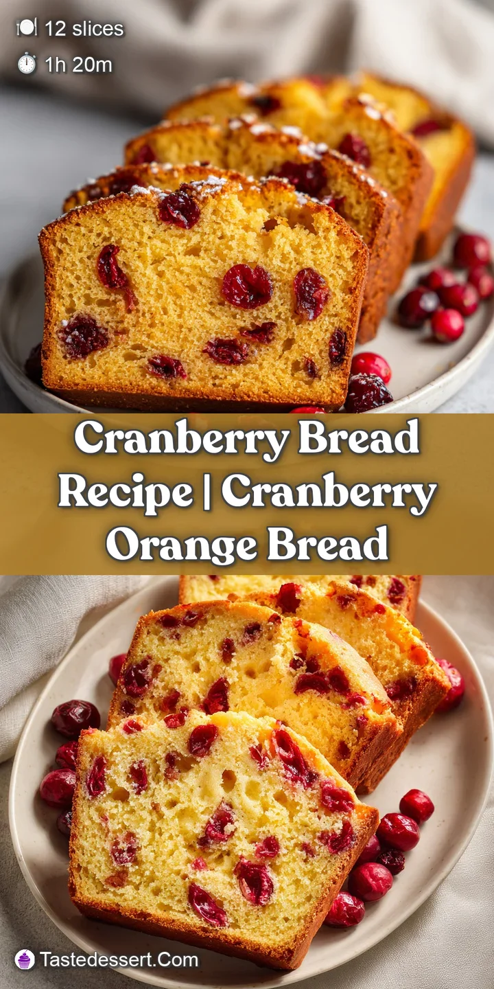 Macro shot of a moist, tender bread slice showcasing vibrant red cranberry bursts and a soft, creamy interior.