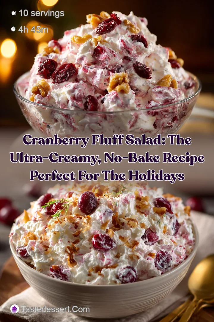 Cranberry Fluff Salad: The Ultra-Creamy No-Bake Recipe Perfect for the Holidays