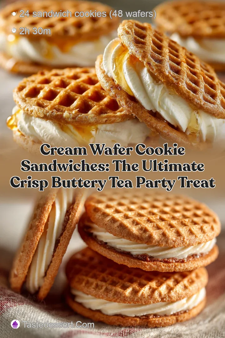 Cream Wafer Cookie Sandwiches: The Ultimate Crisp Buttery Tea Party Treat