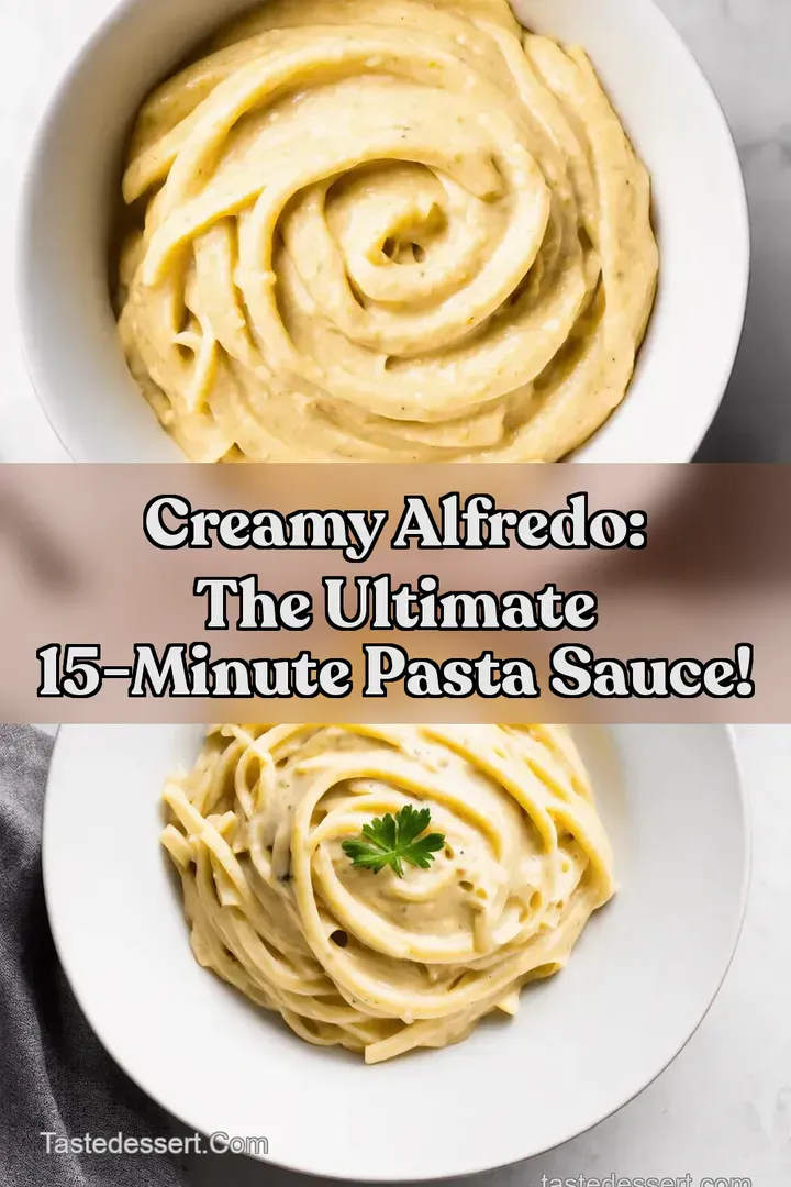 Creamy Alfredo: The Ultimate 15-Minute Pasta Sauce! : PIN FOR LATER Creamy Alfredo: The Ultimate 15-Minute Pasta Sauce!