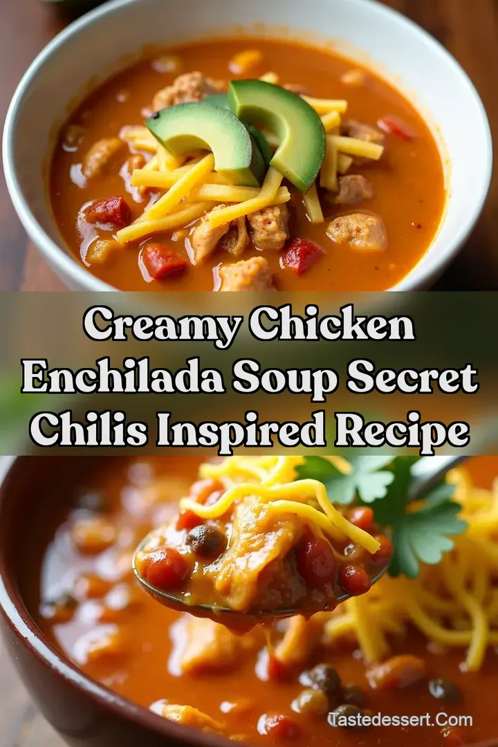 Creamy Chicken Enchilada Soup Secret Chilis Inspired Recipe