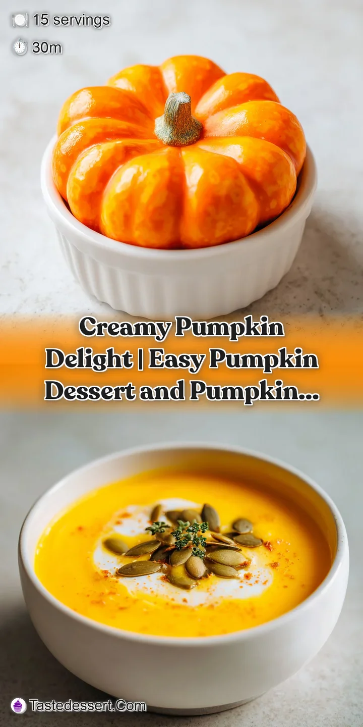 Close-up of smooth, pale orange pumpkin mousse with a glossy surface, reflecting light beautifully.