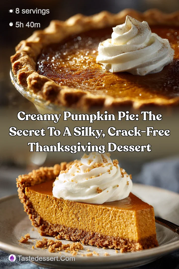 Creamy Pumpkin Pie: The Secret to a Silky Crack-Free Thanksgiving Dessert