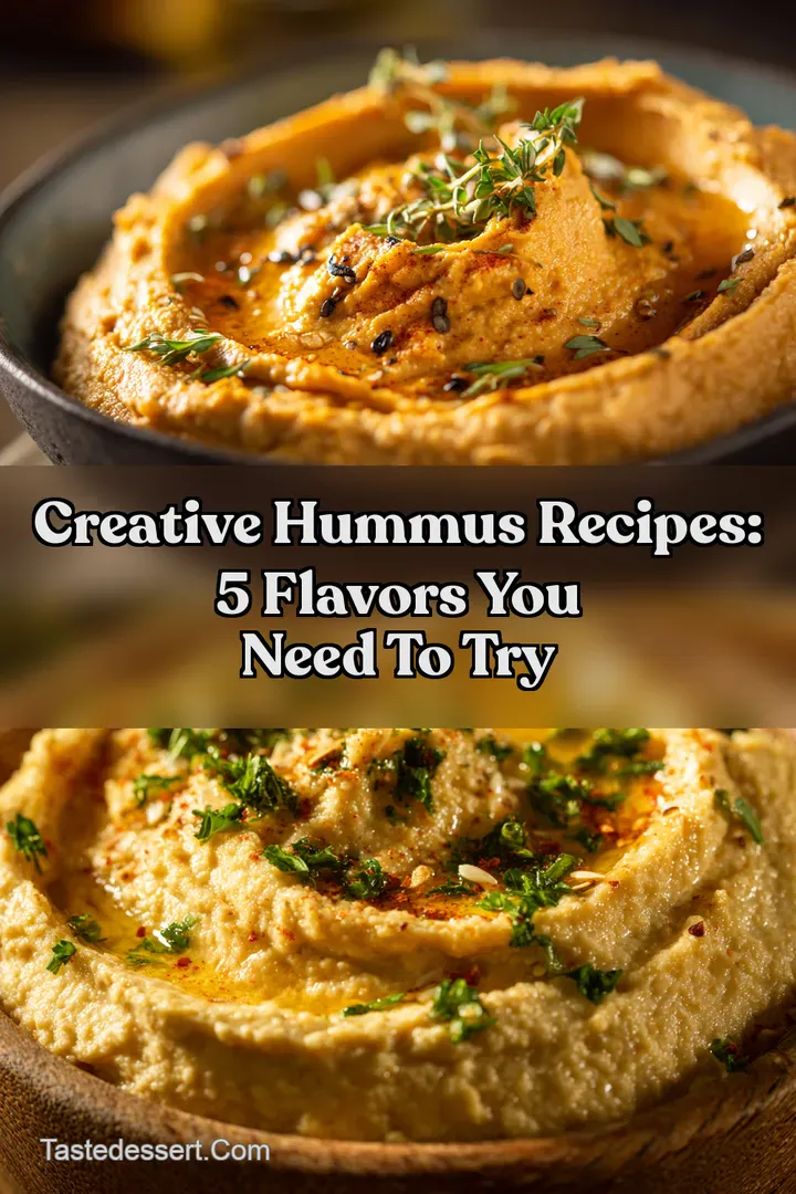 Creative Hummus Recipes: 5 Flavors You NEED to Try : PIN FOR LATER Creative Hummus Recipes: 5 Flavors You NEED to Try
