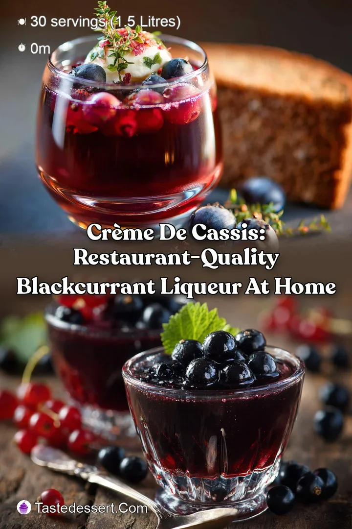 Cr&egrave;me de Cassis: Restaurant-Quality Blackcurrant Liqueur at Home