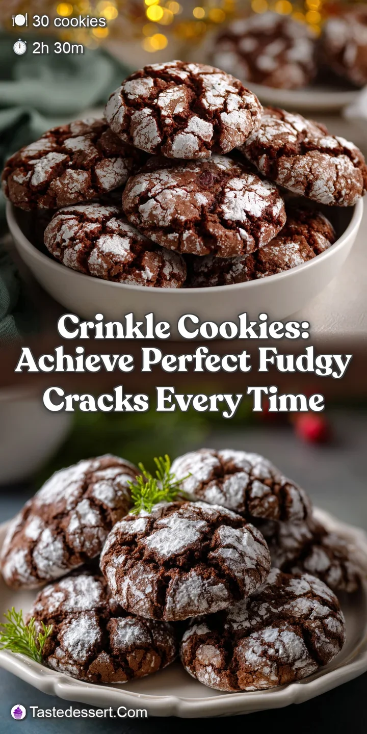 Crinkle Cookies: Achieve Perfect Fudgy Cracks Every Time