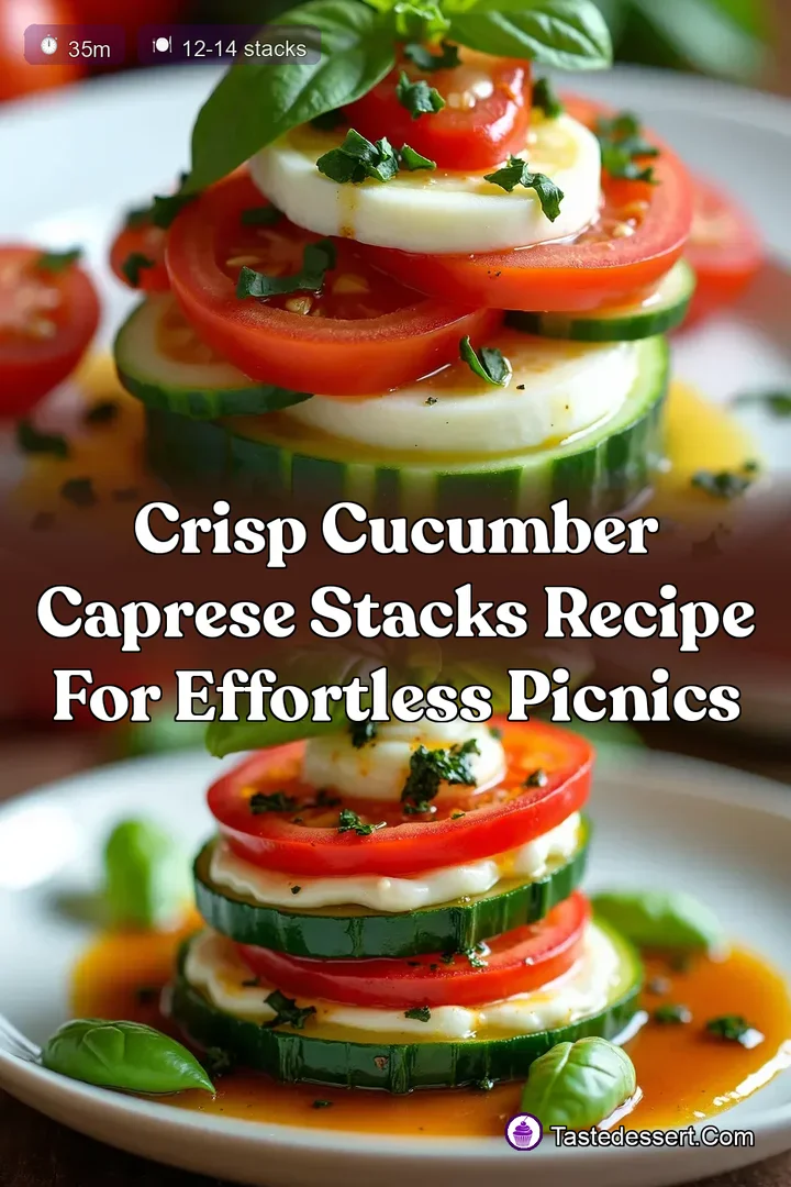 Crisp Cucumber Caprese Stacks Recipe for Effortless Picnics
