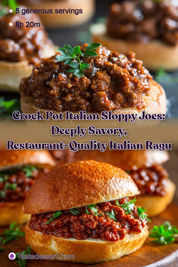 Crock Pot Italian Sloppy Joes: Deeply Savory Restaurant-Quality Italian Ragu
