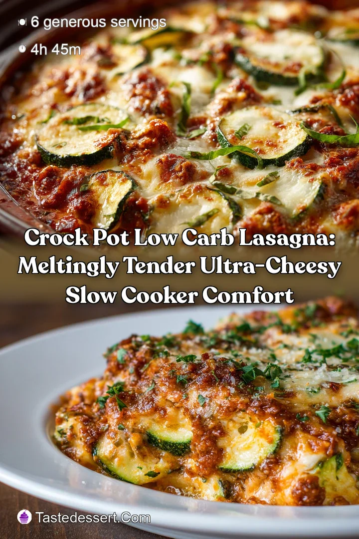 Crock Pot Low Carb Lasagna: Meltingly Tender Ultra-Cheesy Slow Cooker Comfort