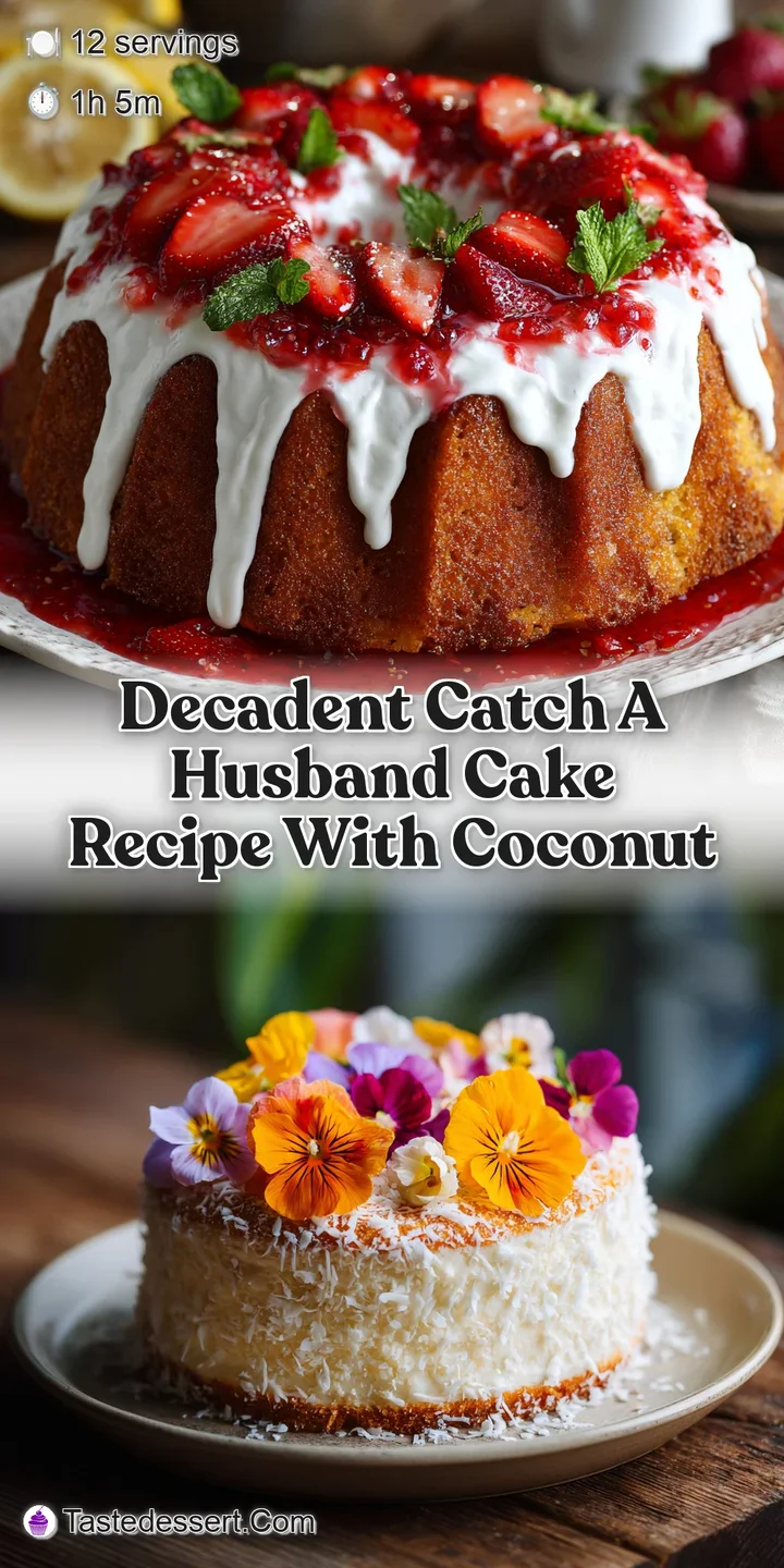 Up-close, a bite taken from a light and airy cake shows tender crumb. Coconut stands out against a sugary sweet icing.