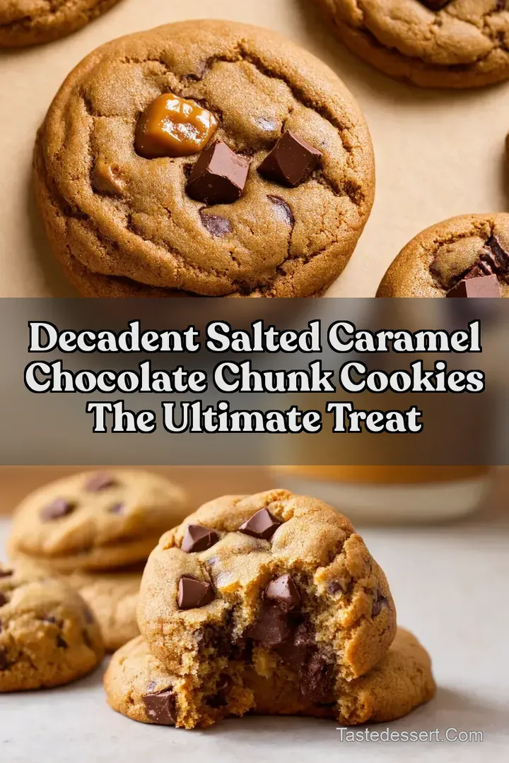 Decadent Salted Caramel Chocolate Chunk Cookies The Ultimate Treat