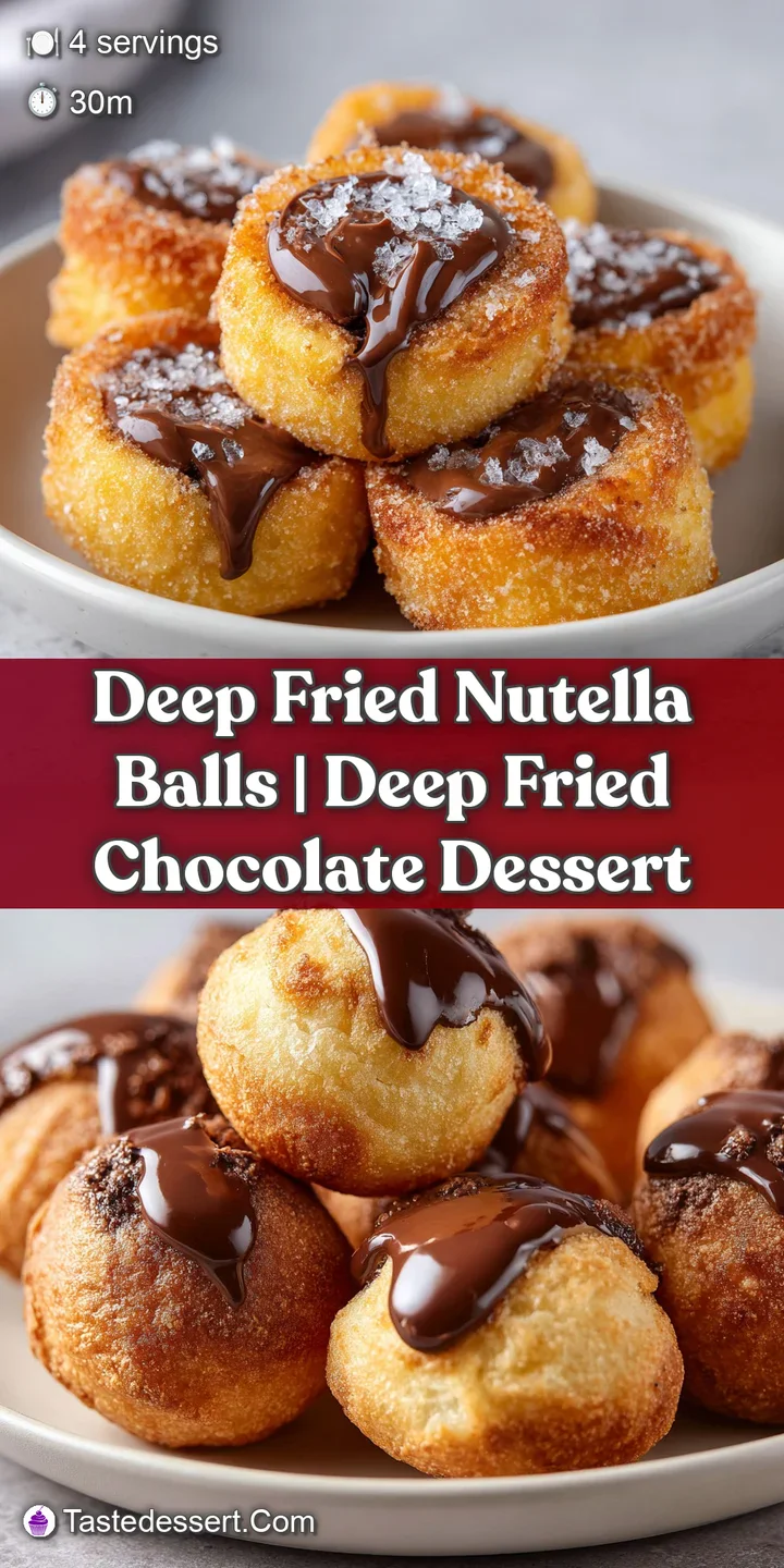 Close-up of a crispy golden shell breaking open to reveal a thick, molten hazelnut chocolate center oozing out slowly.