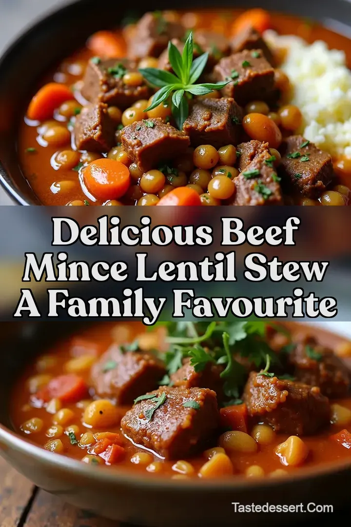 Delicious Beef Mince Lentil Stew A Family Favourite