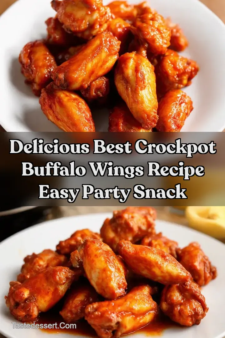 Delicious Best Crockpot Buffalo Wings Recipe Easy Party Snack