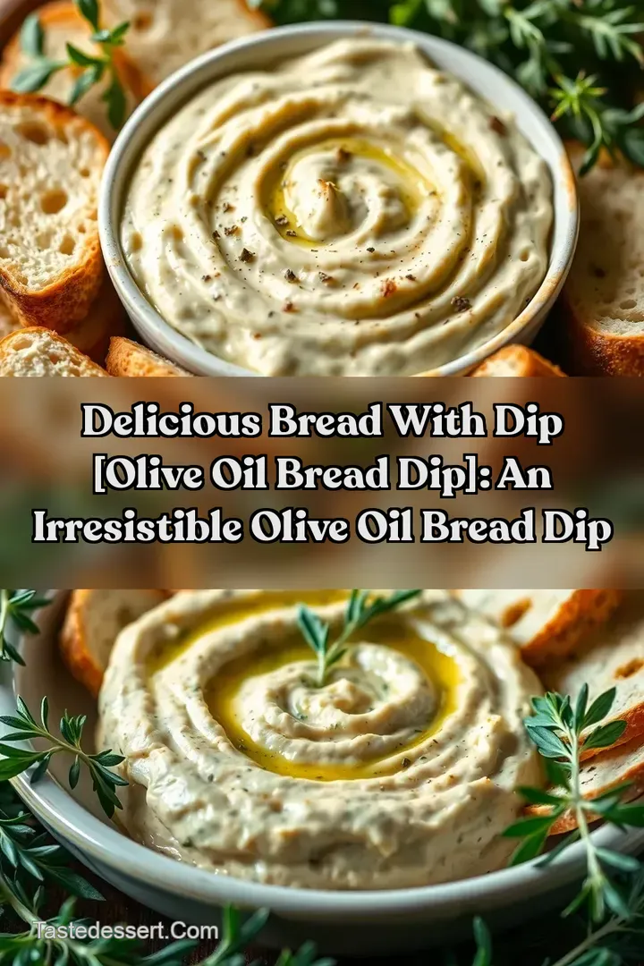 Delicious Bread With Dip [Olive oil bread dip]: An Irresistible Olive Oil Bread Dip