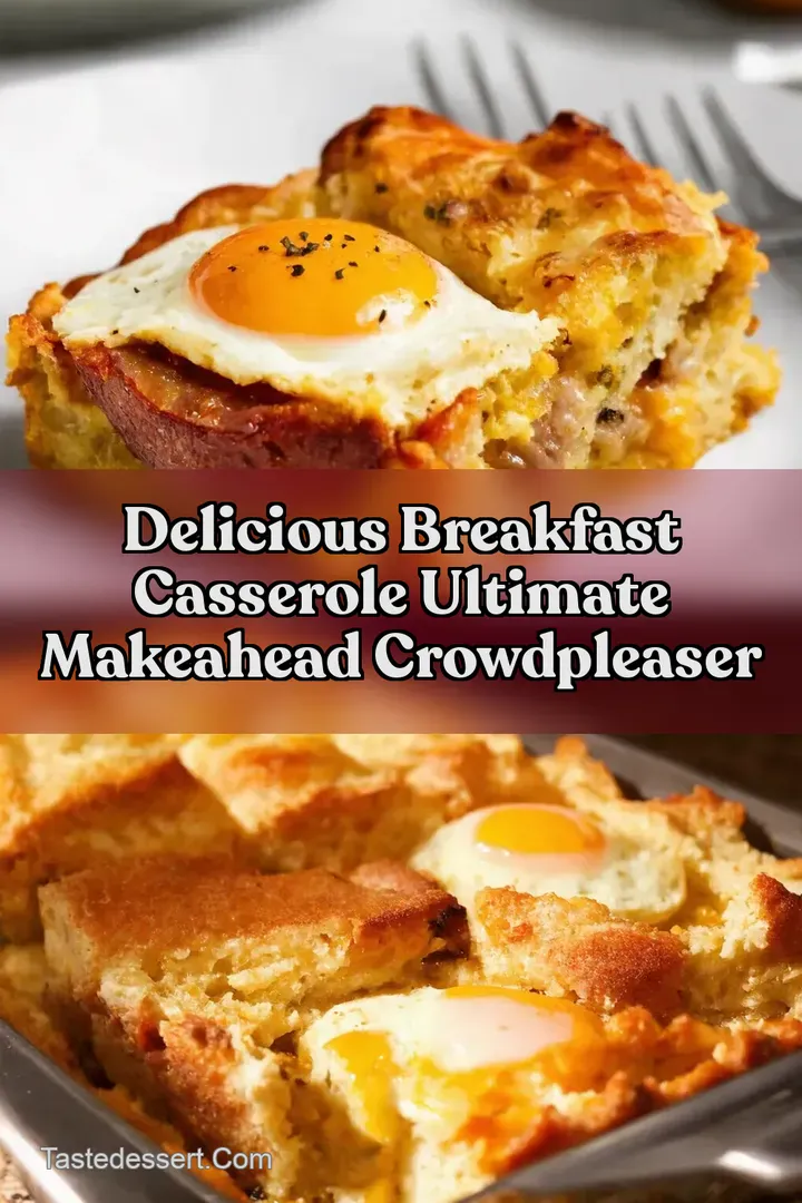 Delicious Breakfast Casserole Ultimate MakeAhead CrowdPleaser