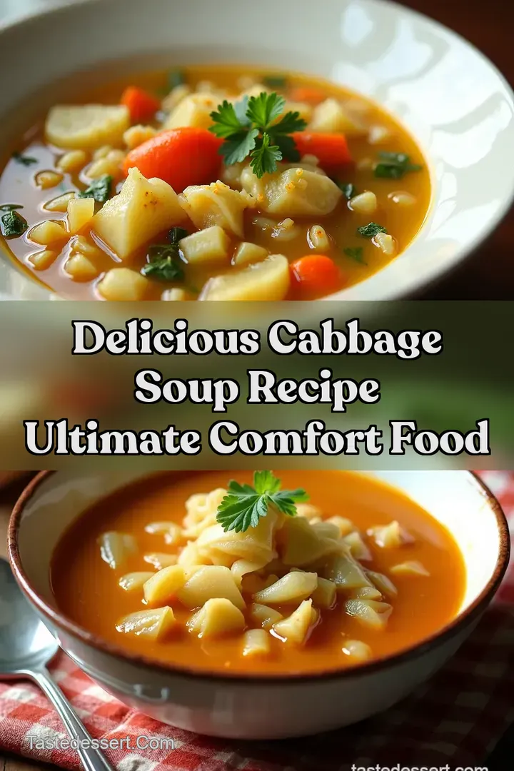 Delicious Cabbage Soup Recipe Ultimate Comfort Food