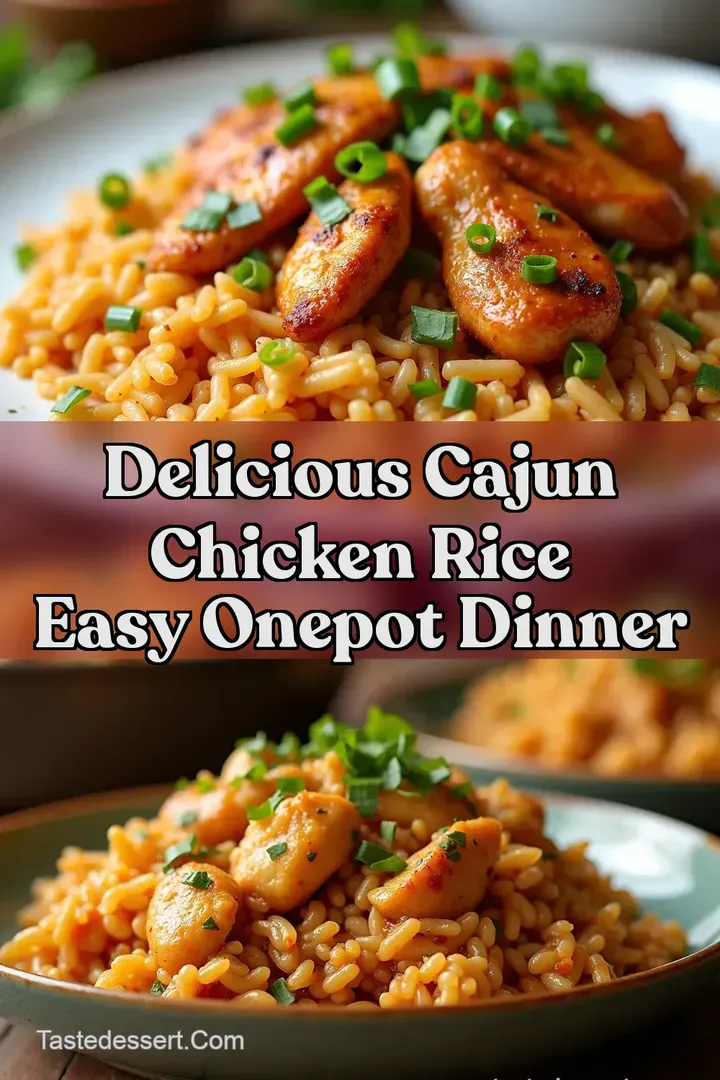 Delicious Cajun Chicken Rice Easy OnePot Dinner
