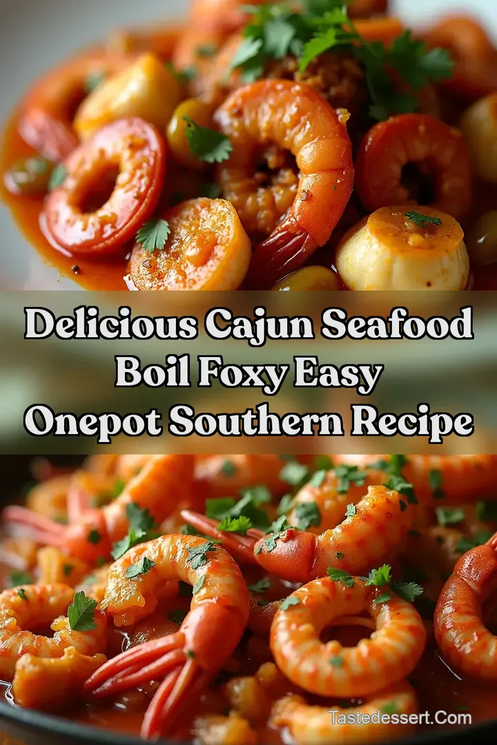 Delicious Cajun Seafood Boil Foxy Easy OnePot Southern Recipe