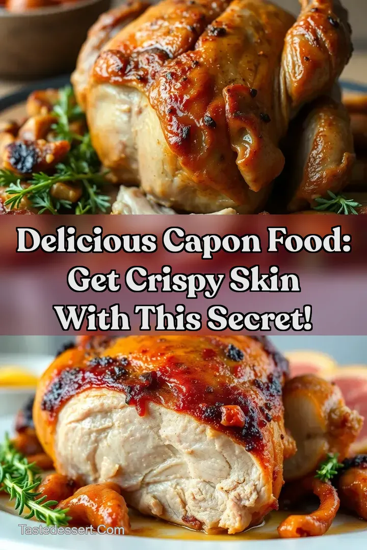 Delicious Capon Food: Get Crispy Skin with This Secret! : PIN FOR LATER Delicious Capon Food: Get Crispy Skin with This Secret!
